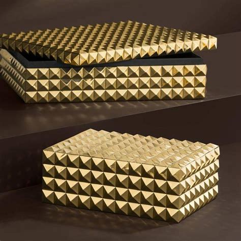 metallic gold boxes|gold decorative boxes.